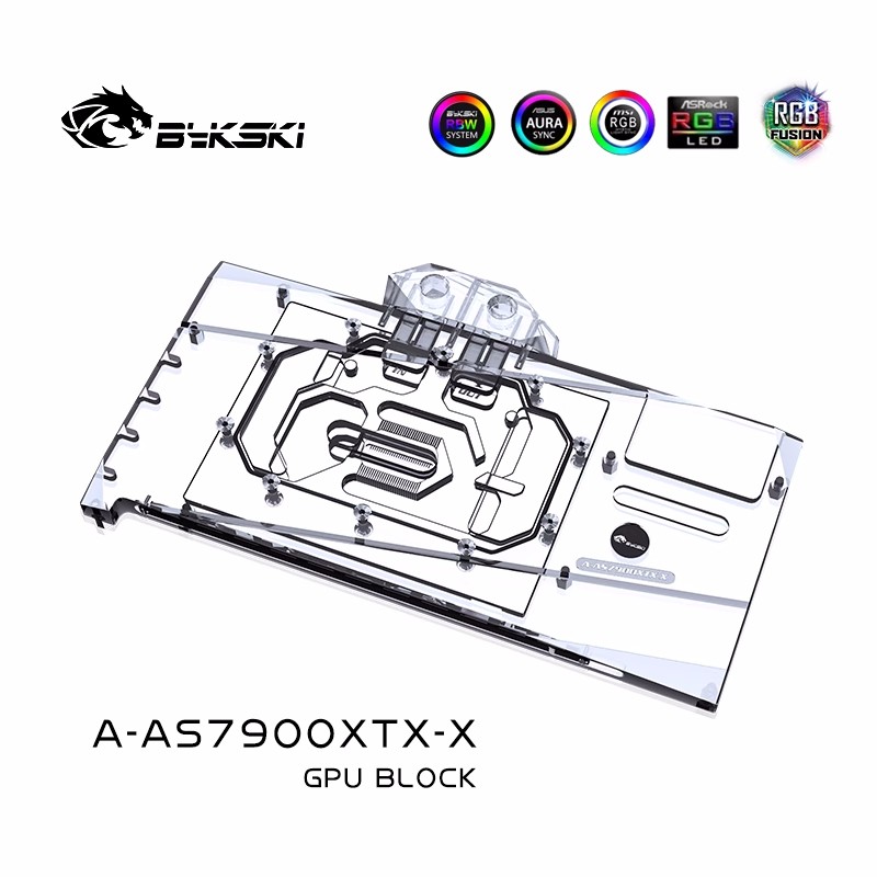 Водоблок Bykski для видеокарты – обзор и цена Rx 7900 Xt 20Gb